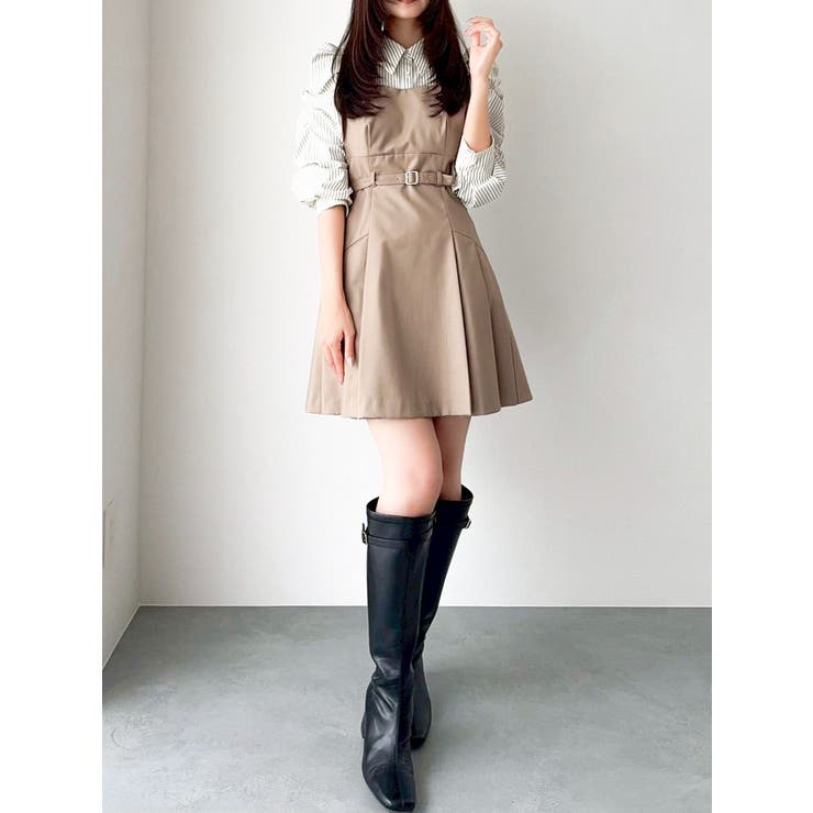 長袖レイヤードシャツミニワンピース | dazzlin | 詳細画像48 