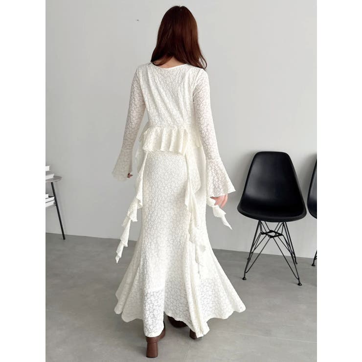 アシメフリルレースワンピース | dazzlin | 詳細画像11 