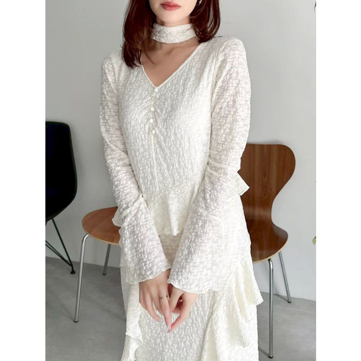 アシメフリルレースワンピース | dazzlin | 詳細画像14 