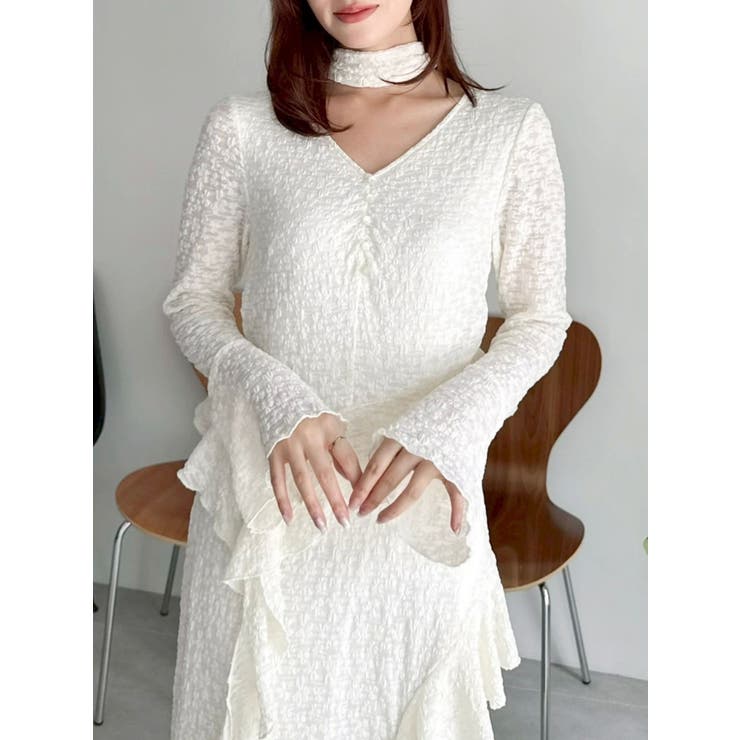 アシメフリルレースワンピース | dazzlin | 詳細画像15 