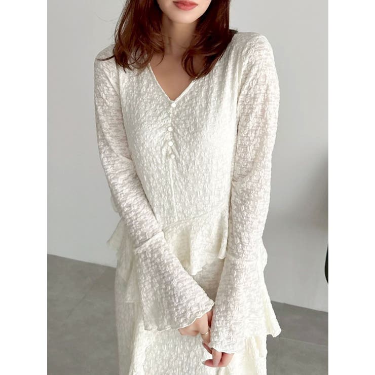 アシメフリルレースワンピース | dazzlin | 詳細画像16 