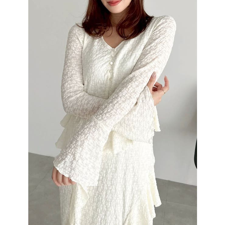 アシメフリルレースワンピース | dazzlin | 詳細画像17 