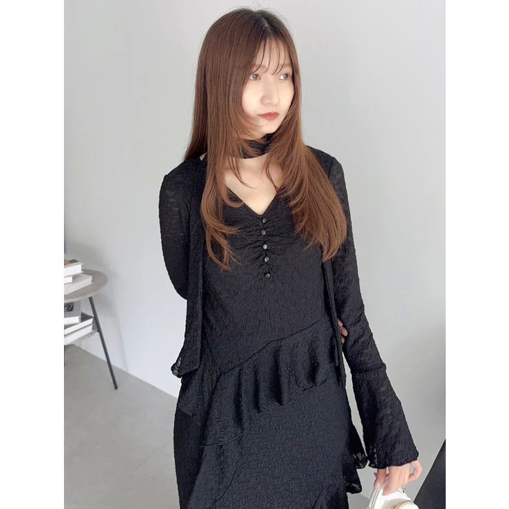 アシメフリルレースワンピース | dazzlin | 詳細画像22 