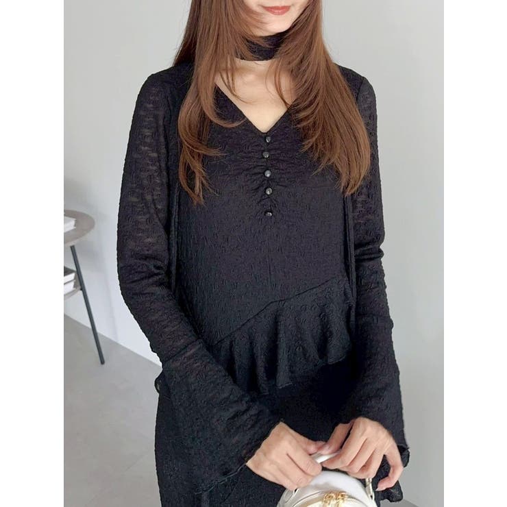 アシメフリルレースワンピース | dazzlin | 詳細画像24 