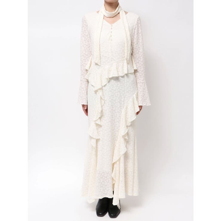 アシメフリルレースワンピース | dazzlin | 詳細画像26 