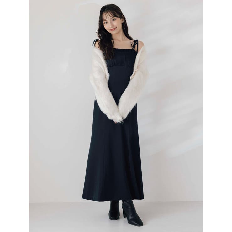 レイヤードライクリボンキャミワンピース | dazzlin | 詳細画像4 