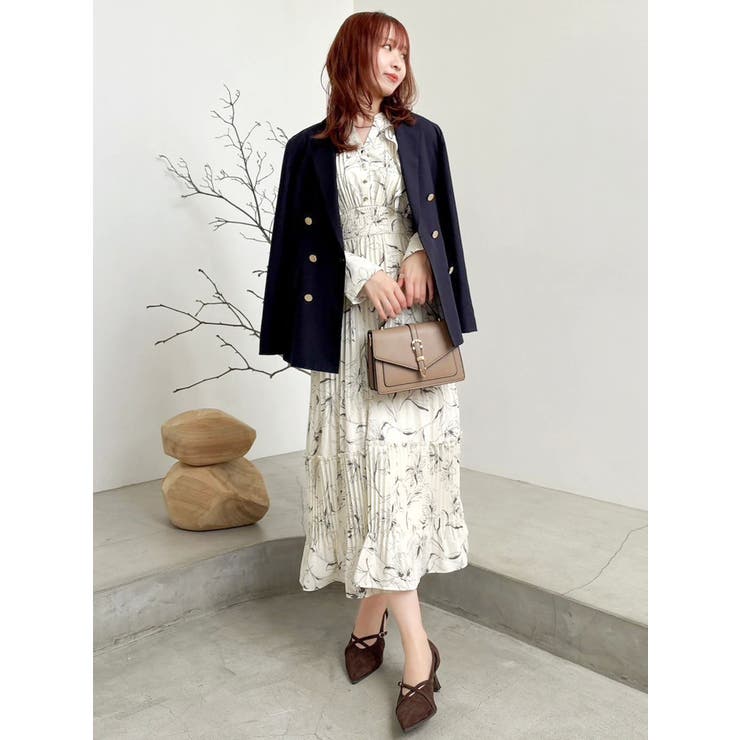 【WEB限定カラーあり】ダブルフリルフラワープリーツワンピース | dazzlin | 詳細画像14 