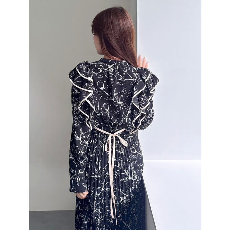 【WEB限定カラーあり】ダブルフリルフラワープリーツワンピース | dazzlin | 詳細画像28 