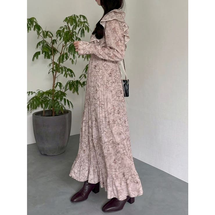 【WEB限定カラーあり】ダブルフリルフラワープリーツワンピース | dazzlin | 詳細画像31 