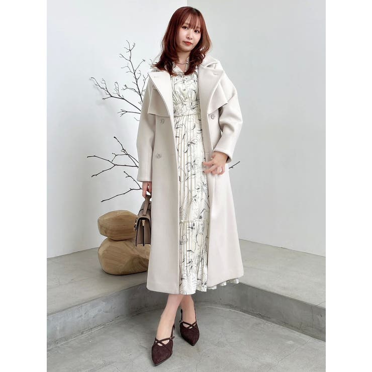 【WEB限定カラーあり】ダブルフリルフラワープリーツワンピース | dazzlin | 詳細画像8 