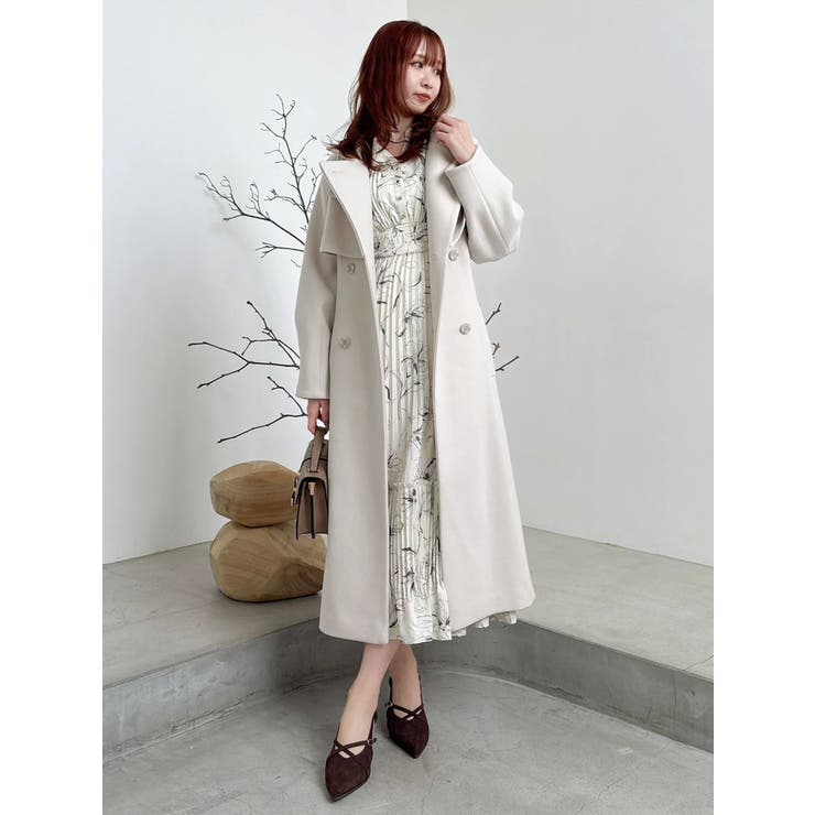 【WEB限定カラーあり】ダブルフリルフラワープリーツワンピース | dazzlin | 詳細画像9 