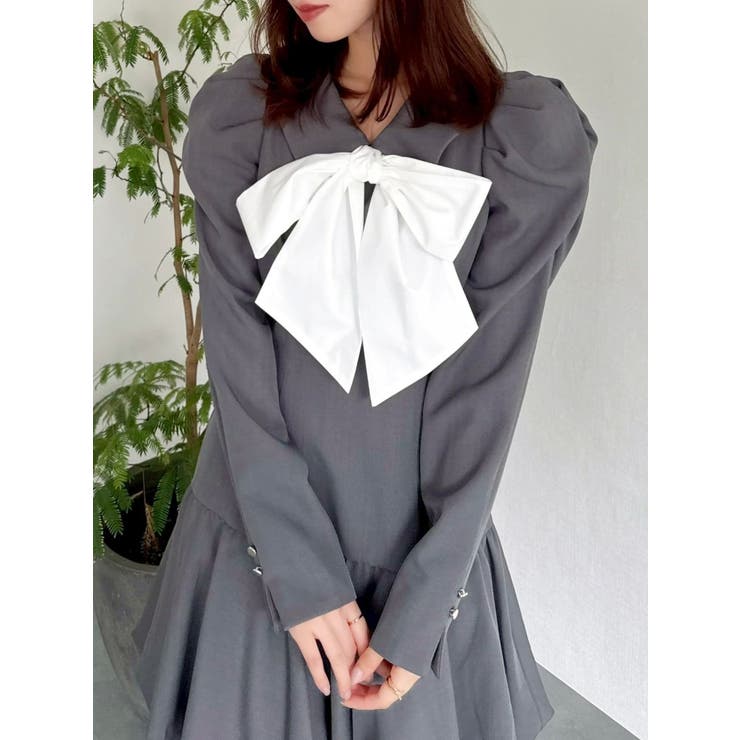 バルーンチェックミニワンピース | dazzlin | 詳細画像23 