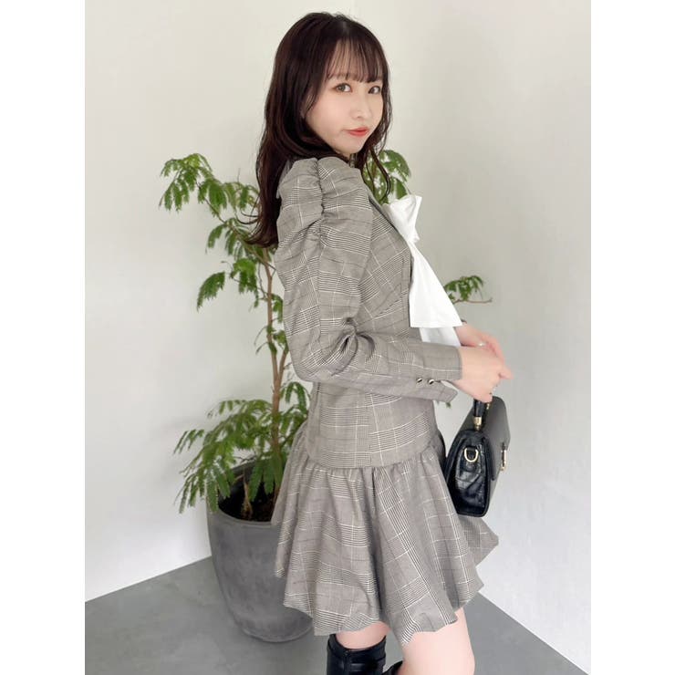 バルーンチェックミニワンピース | dazzlin | 詳細画像27 