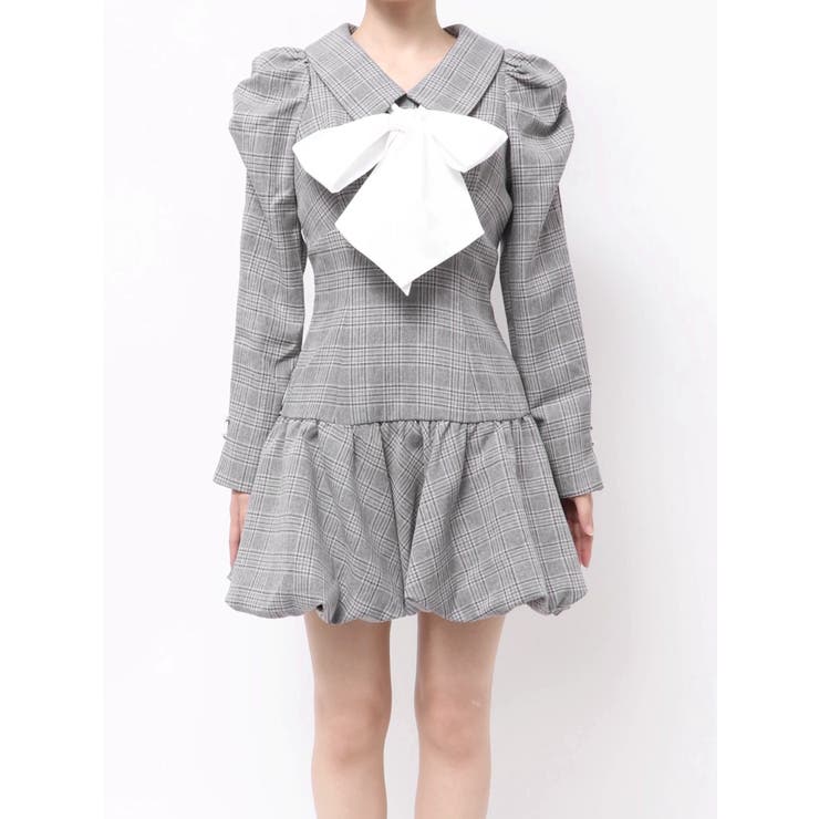 バルーンチェックミニワンピース | dazzlin | 詳細画像47 