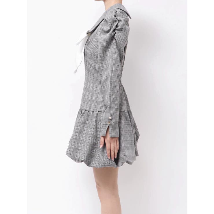 バルーンチェックミニワンピース | dazzlin | 詳細画像48 