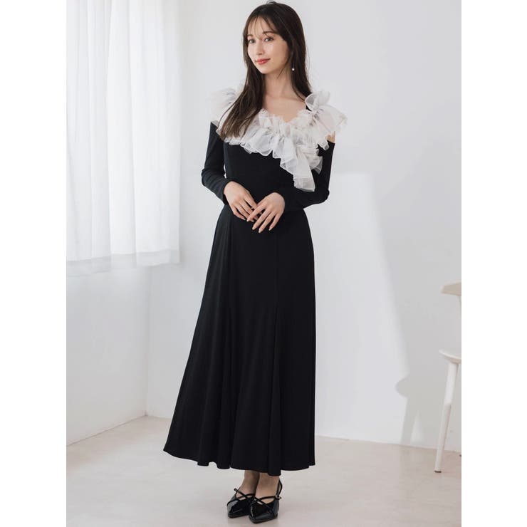 クロスフリルカットワンピース | dazzlin | 詳細画像4 