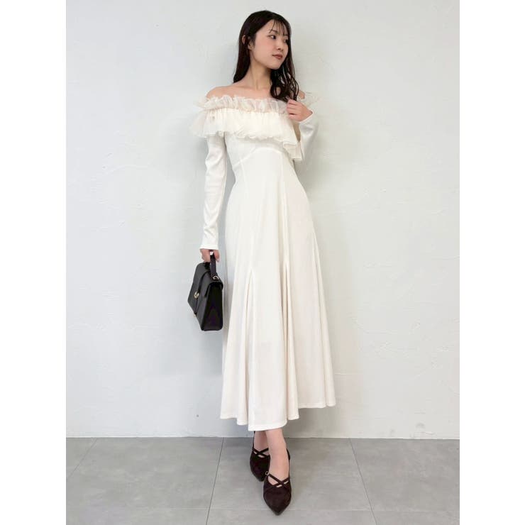 dazzlin クロスフリルカットワンピース クロスフリルカットワンピース（ワンピース）｜dazzlin