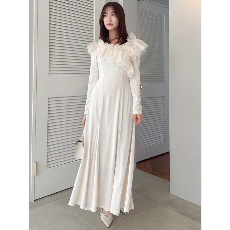 dazzlin クロスフリルカットワンピース クロスフリルカットワンピース[品番：MKSW0066621]｜dazzlin（ダズリン