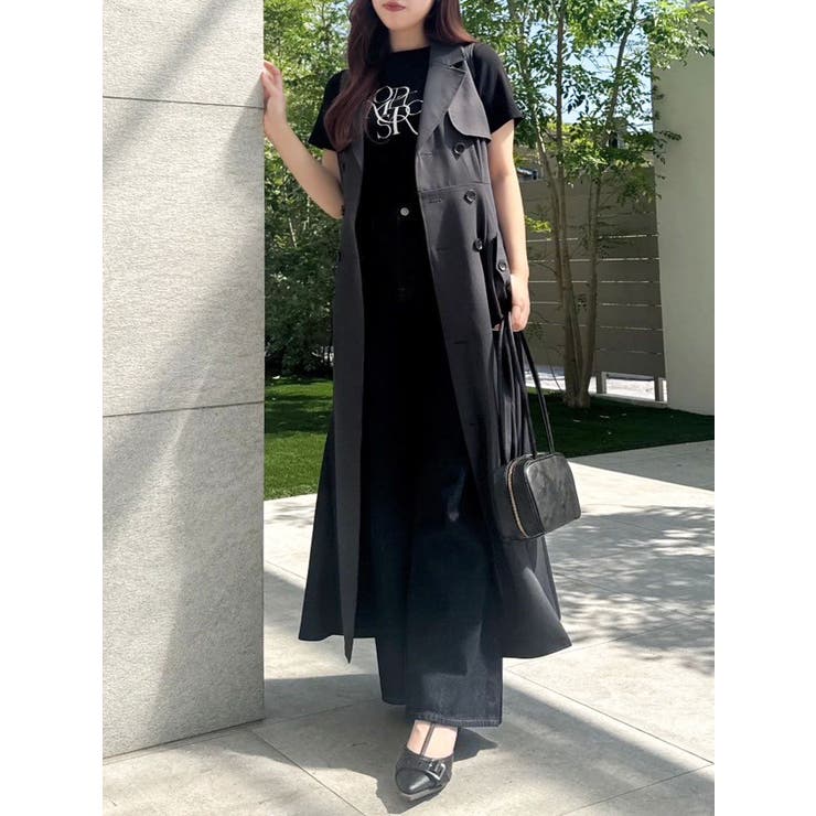 【WEB限定カラーあり】トレンチディティールジレワンピース | dazzlin | 詳細画像1 