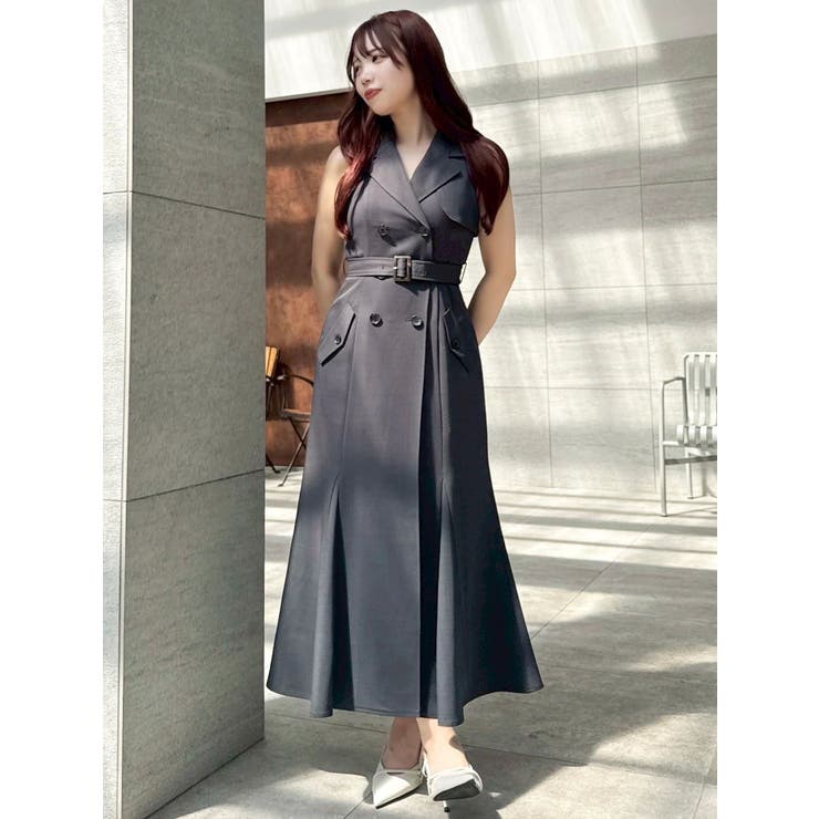 【WEB限定カラーあり】トレンチディティールジレワンピース | dazzlin | 詳細画像11 