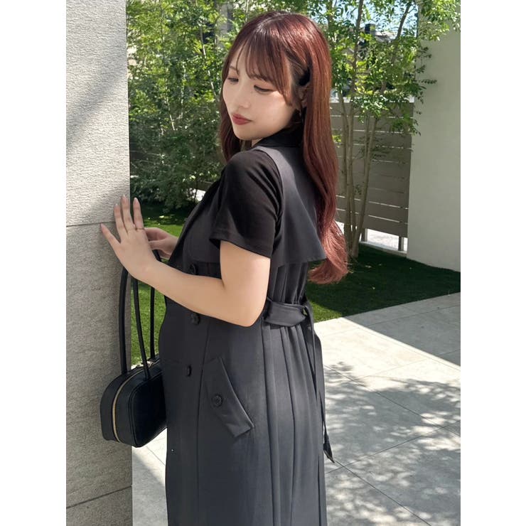 【WEB限定カラーあり】トレンチディティールジレワンピース | dazzlin | 詳細画像14 