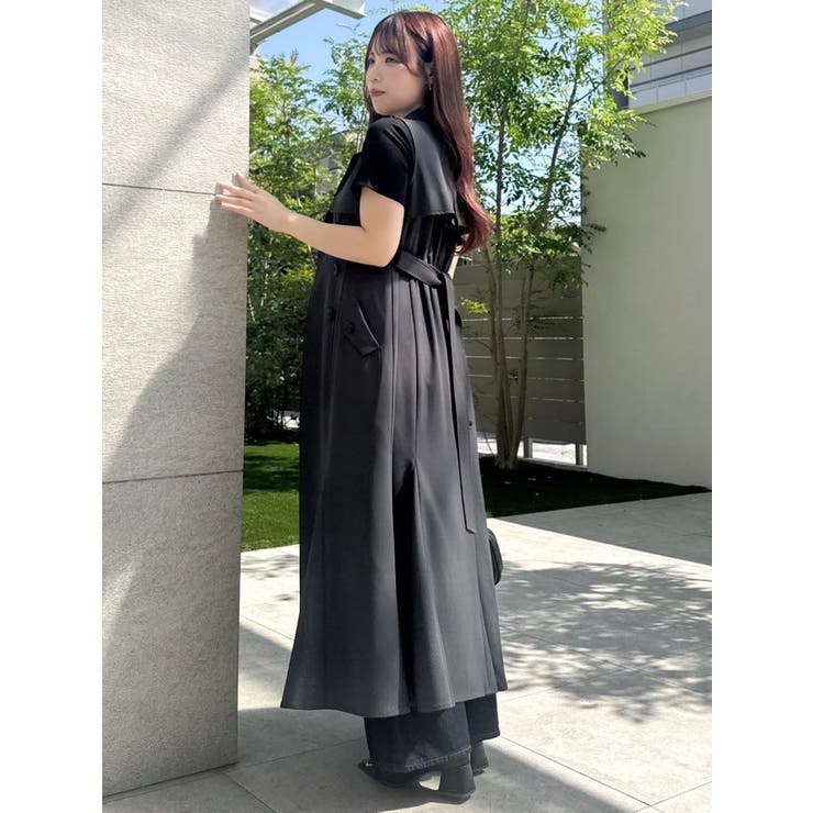 【WEB限定カラーあり】トレンチディティールジレワンピース | dazzlin | 詳細画像36 