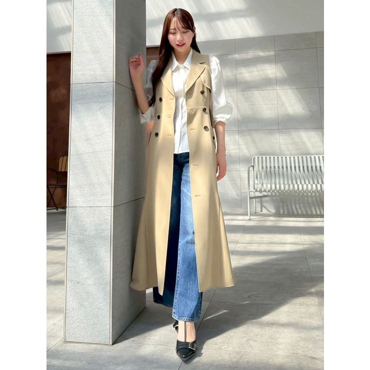 【WEB限定カラーあり】トレンチディティールジレワンピース | dazzlin | 詳細画像38 