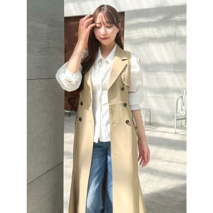 【WEB限定カラーあり】トレンチディティールジレワンピース | dazzlin | 詳細画像39 