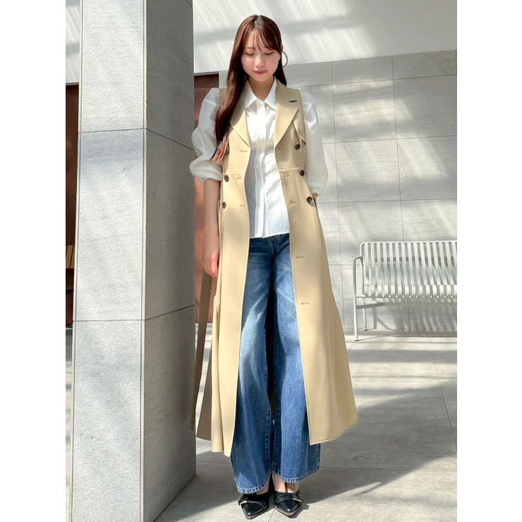 【WEB限定カラーあり】トレンチディティールジレワンピース | dazzlin | 詳細画像41 