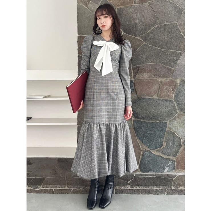 バルーンチェックワンピース | dazzlin | 詳細画像24 