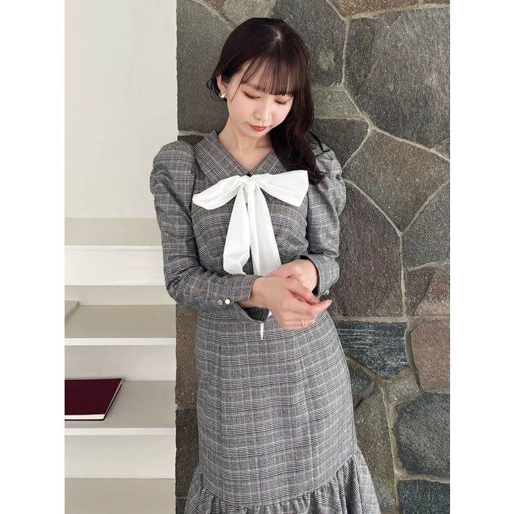 バルーンチェックワンピース | dazzlin | 詳細画像26 