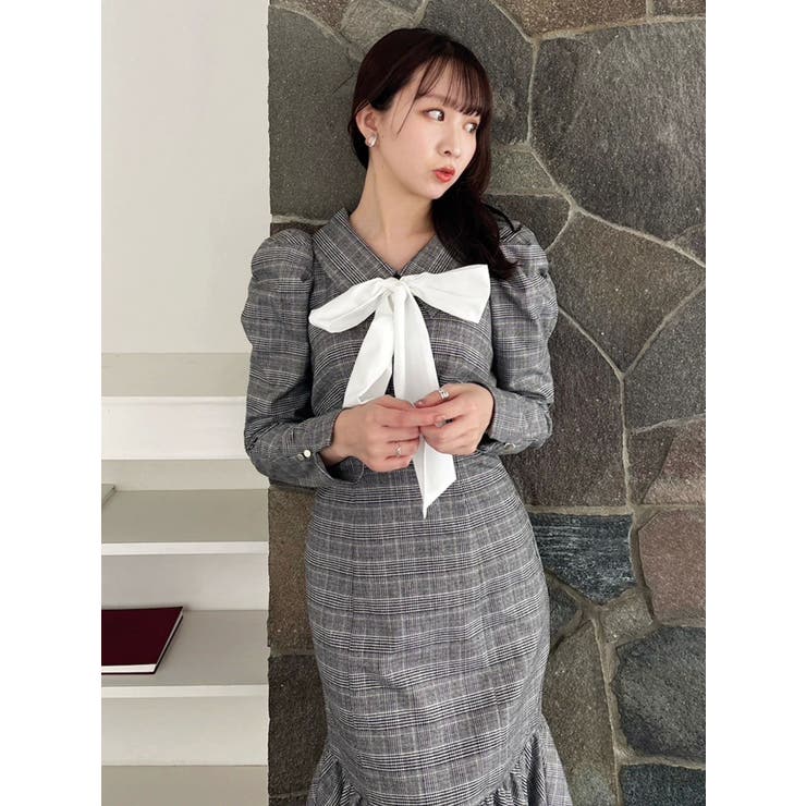 バルーンチェックワンピース | dazzlin | 詳細画像27 