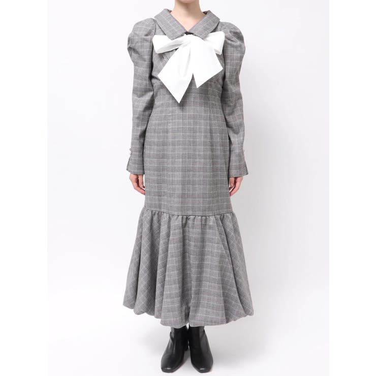 バルーンチェックワンピース | dazzlin | 詳細画像36 