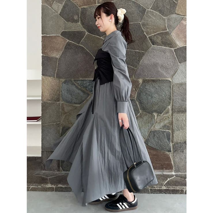 ギャザーシャツボリュームワンピース | dazzlin | 詳細画像10