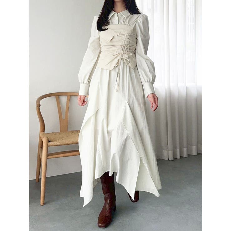 ギャザーシャツボリュームワンピース | dazzlin | 詳細画像14