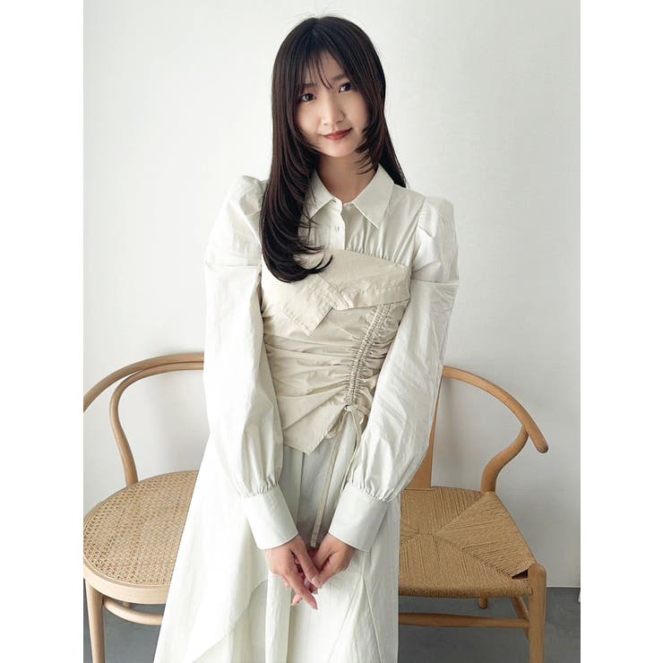 ギャザーシャツボリュームワンピース | dazzlin | 詳細画像20