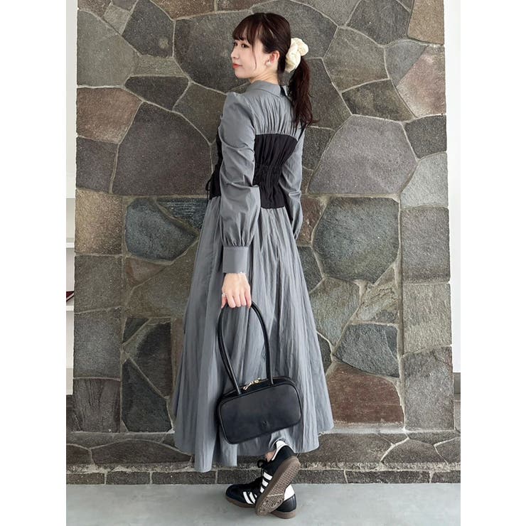 ギャザーシャツボリュームワンピース | dazzlin | 詳細画像6