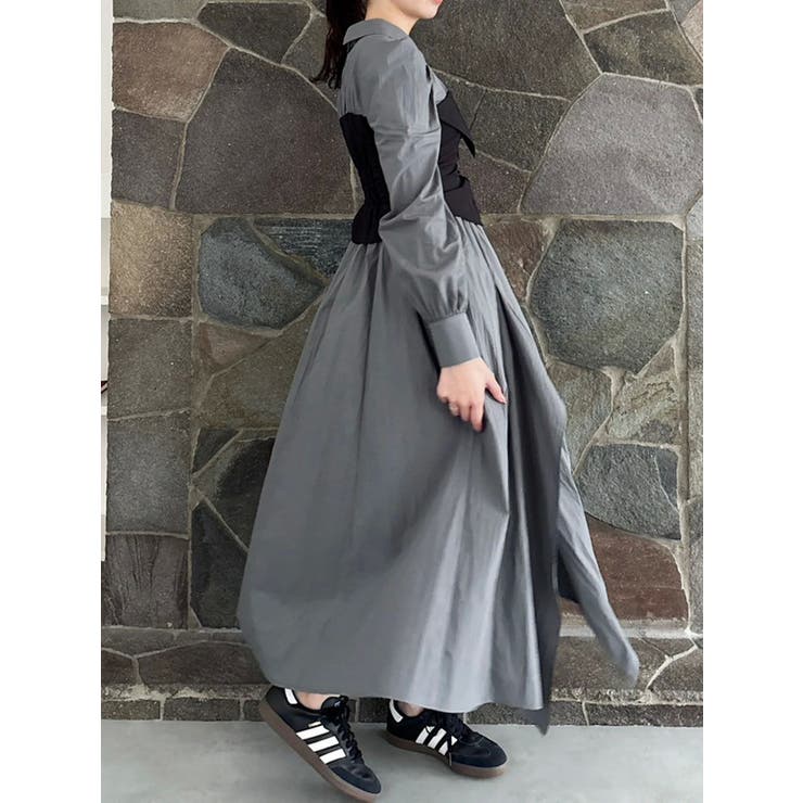 ギャザーシャツボリュームワンピース | dazzlin | 詳細画像9