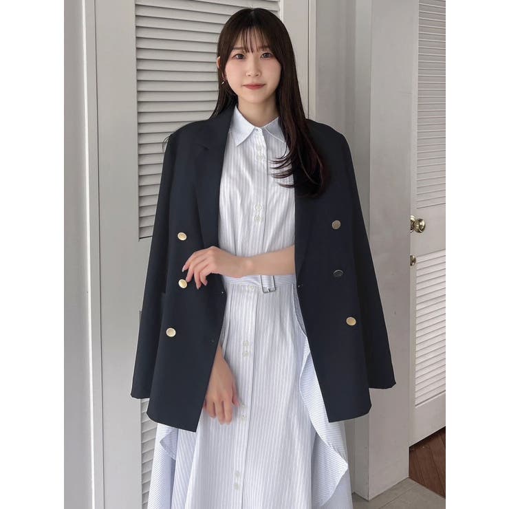 【POLO BCSコラボ/20周年記念復刻！】ヘムレイヤードシャツワンピース | dazzlin | 詳細画像16 