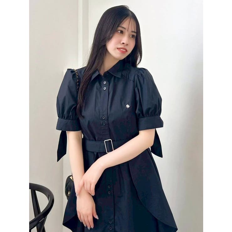 【POLO BCSコラボ/20周年記念復刻！】ヘムレイヤードシャツワンピース | dazzlin | 詳細画像21 