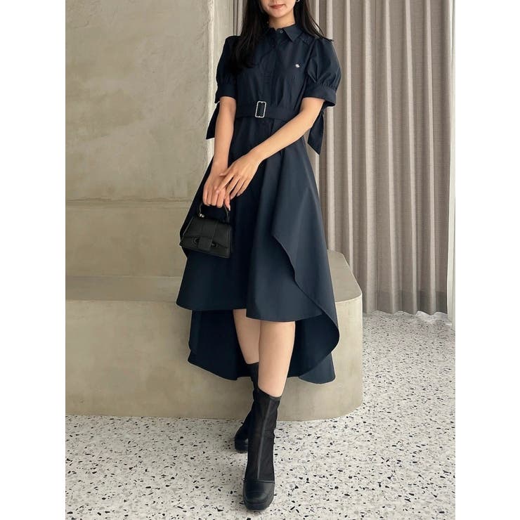 【POLO BCSコラボ/20周年記念復刻！】ヘムレイヤードシャツワンピース | dazzlin | 詳細画像28 