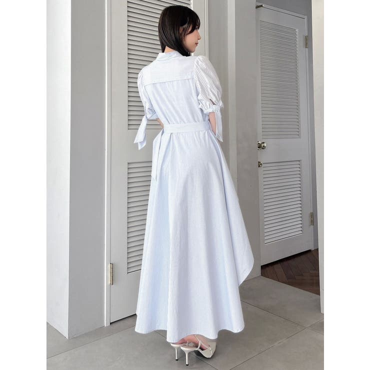 【POLO BCSコラボ/20周年記念復刻！】ヘムレイヤードシャツワンピース | dazzlin | 詳細画像7 