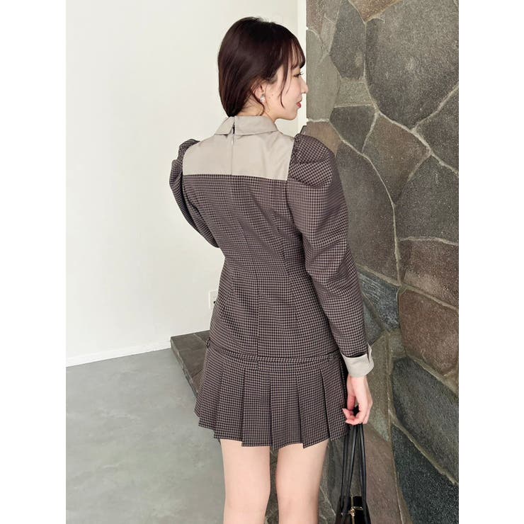 スソプリーツジャケットミニワンピース | dazzlin | 詳細画像14 