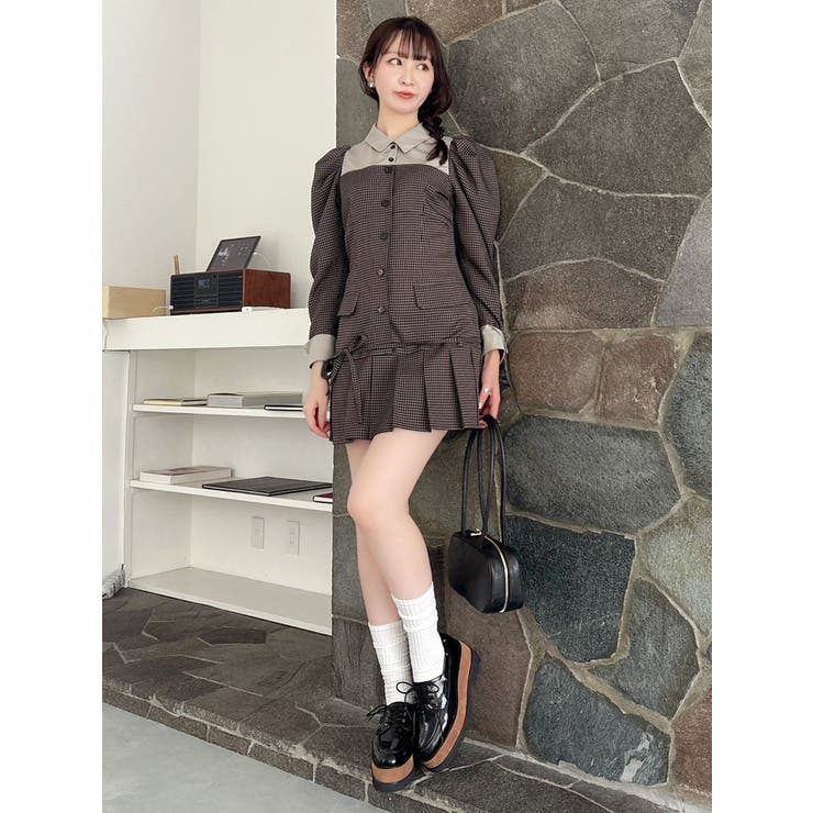 スソプリーツジャケットミニワンピース | dazzlin | 詳細画像15 