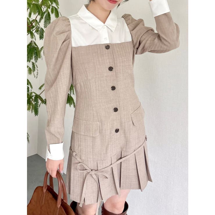 スソプリーツジャケットミニワンピース | dazzlin | 詳細画像22 