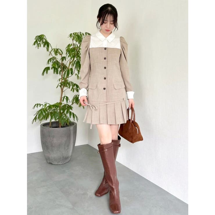 スソプリーツジャケットミニワンピース | dazzlin | 詳細画像25 