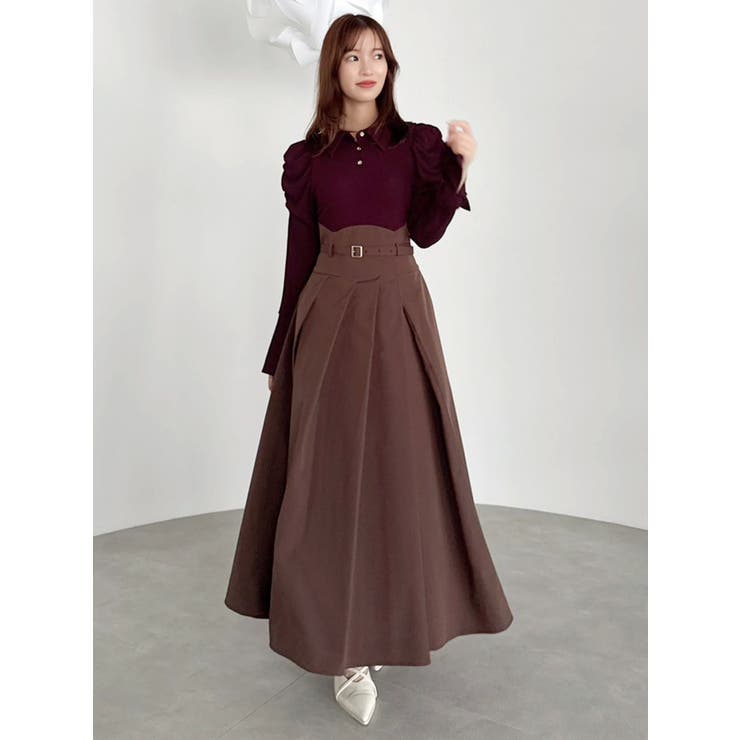 シャツカラーコルセットタックワンピース | dazzlin | 詳細画像20 