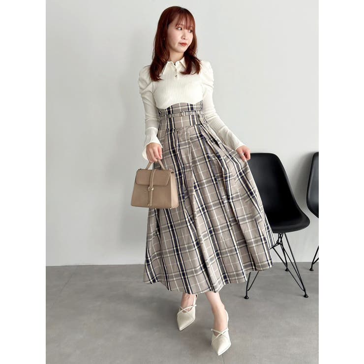 シャツカラーコルセットタックワンピース | dazzlin | 詳細画像28 