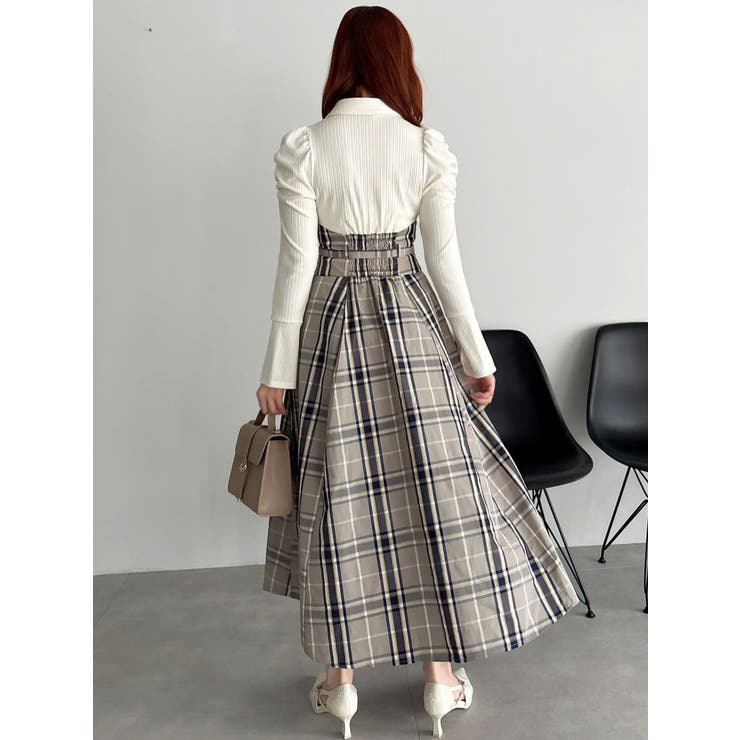 シャツカラーコルセットタックワンピース | dazzlin | 詳細画像30 