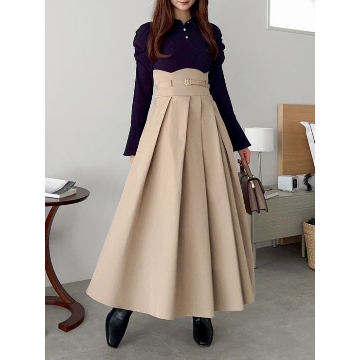 シャツカラーコルセットタックワンピース | dazzlin | 詳細画像37 